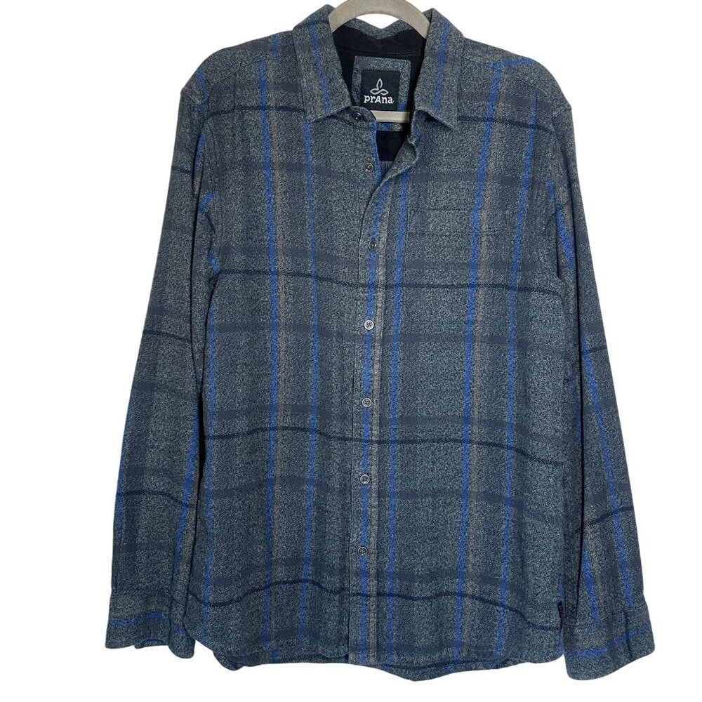 Prana The Los Feliz Flannel Shirt Mens Size M Outdoors Gorpcore Organic Cotton
